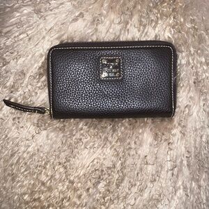 Brown pebbled leather Dooney and Bourke wallet